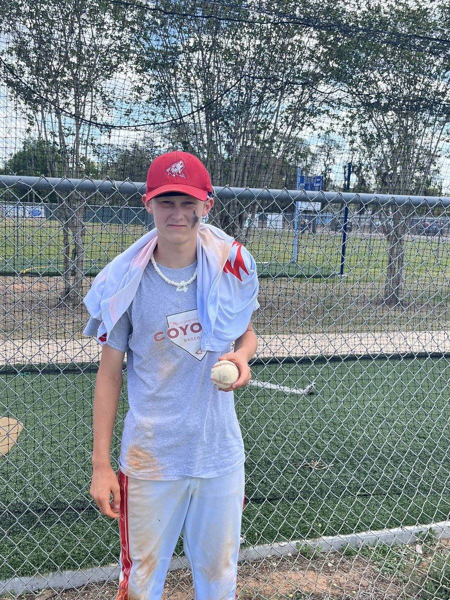 FCUSBaseball's tweet photo. Freshman Shortstop/Pitcher Cameron Morgan hits the first home run in school history! #csusa #fcus @DeniseT4Corners @CSUSAJonHage @4CornersUpper https://t.co/JvUPeTO9GC