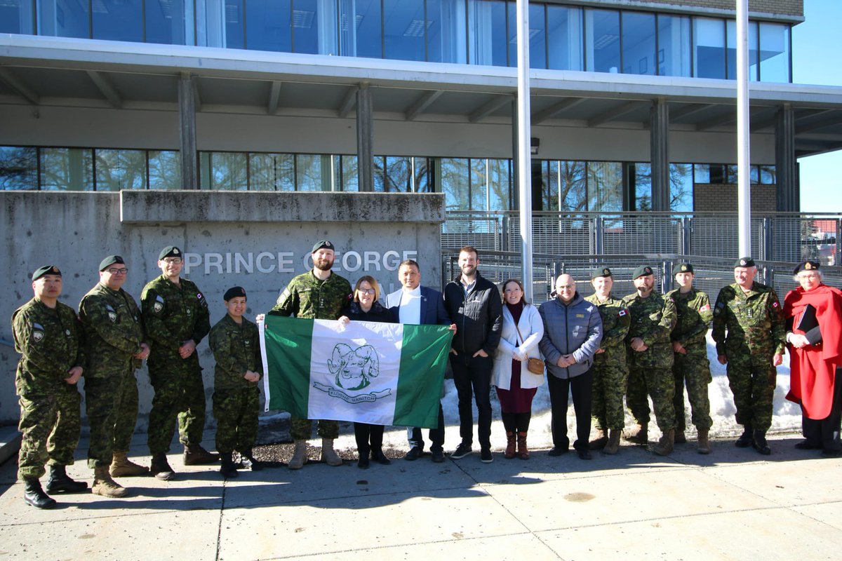 The start of Ranger Week in @CityofPG! 115 years in service to Canada 🇨🇦. Thanks Mayor Yu, @SampsonKyle @CorRams @RonPolillo @garthfrizzell @SusanScottPG and MLA @shirleybond for helping mark the occasion.