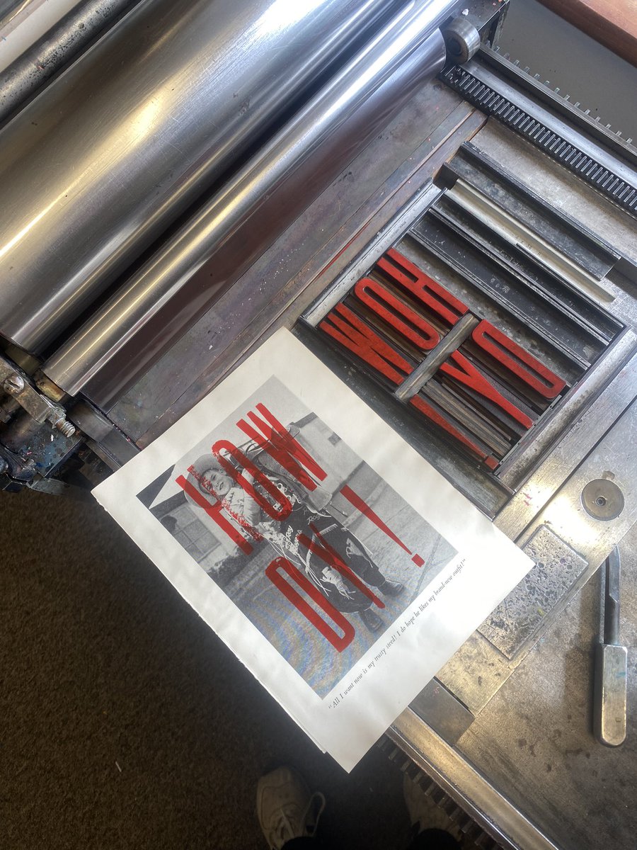 letterpress workshop day 🤠