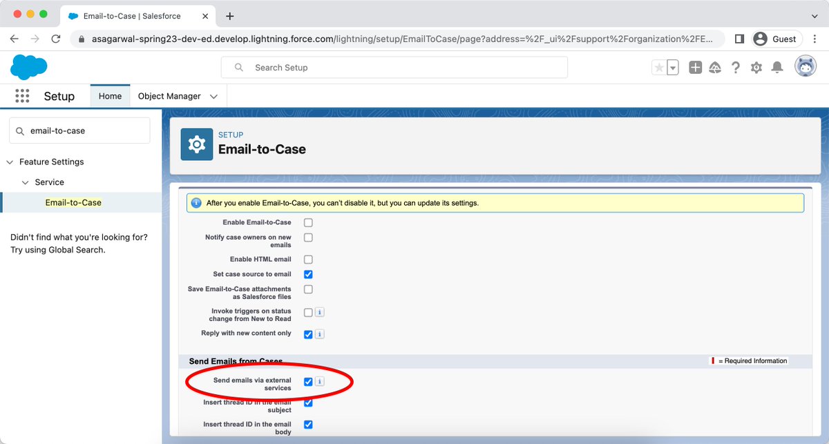 asagarwal's tweet photo. #SalesforceSpring23 Allow your authorized Gmail or Outlook account to send case-related emails instead of using Salesforce email services. You can apply email filters/rules so that outbound emails comply with your business practices and email policies.
https://t.co/INvhgqROq1 https://t.co/4jo4Nt3eIc