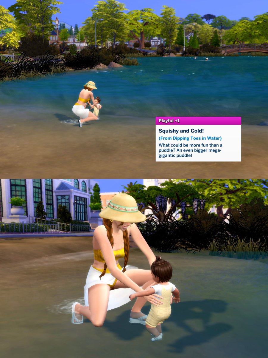 They dipped their toes in the pond HOW CUTE!! 🥰✨💕

#TheSims4 #Thesims4Infants #TheSims4GrowingTogether