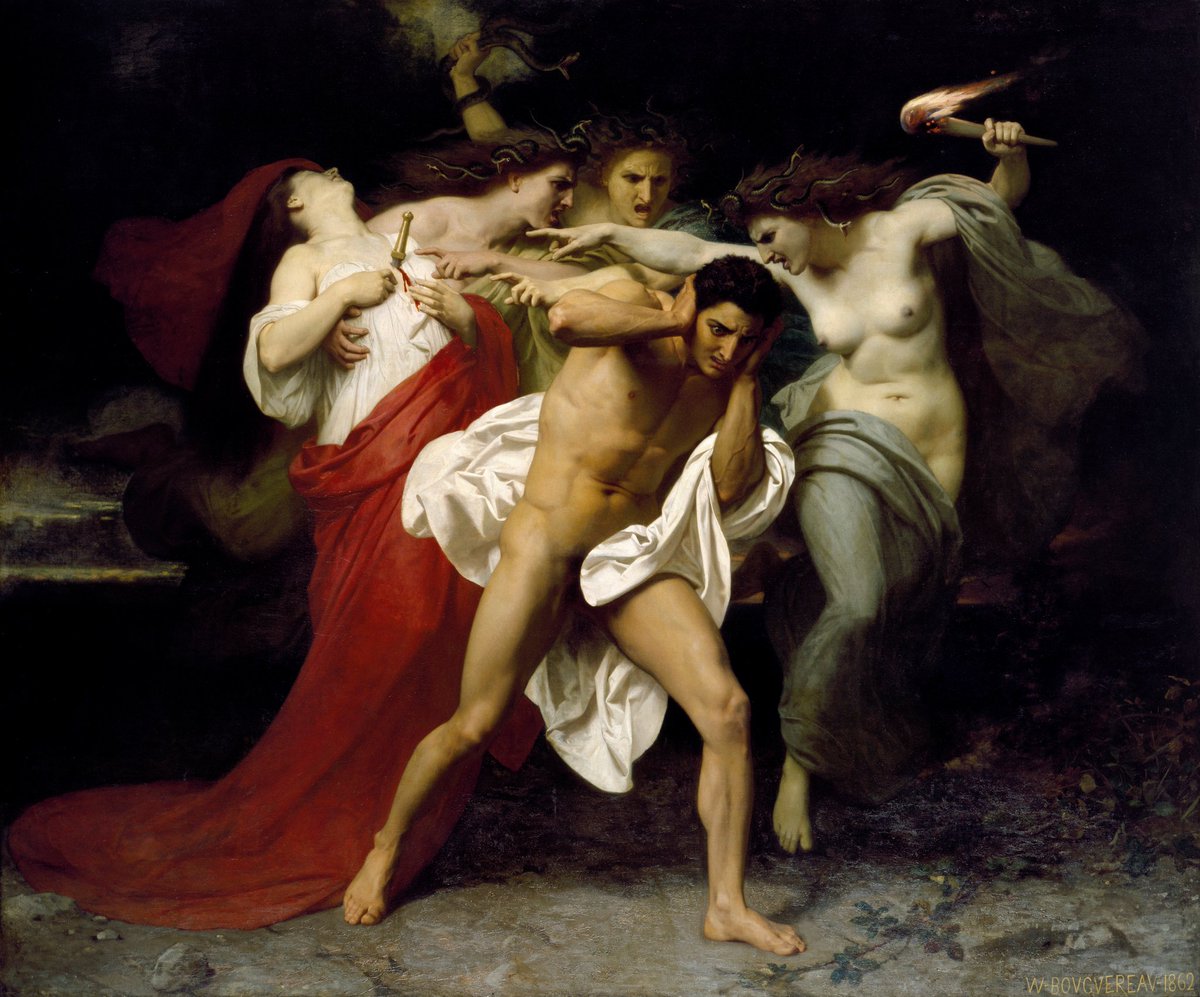 "Orestes Pursued by the Furies" by William-Adolphe Bouguereau (1862).
