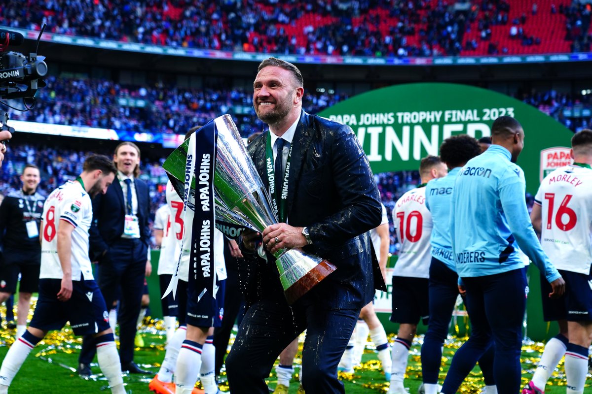 Your gaffer, <a href="/OfficialBWFC/">Bolton Wanderers</a> 🤩

#EFL | #PapaJohnsTrophy