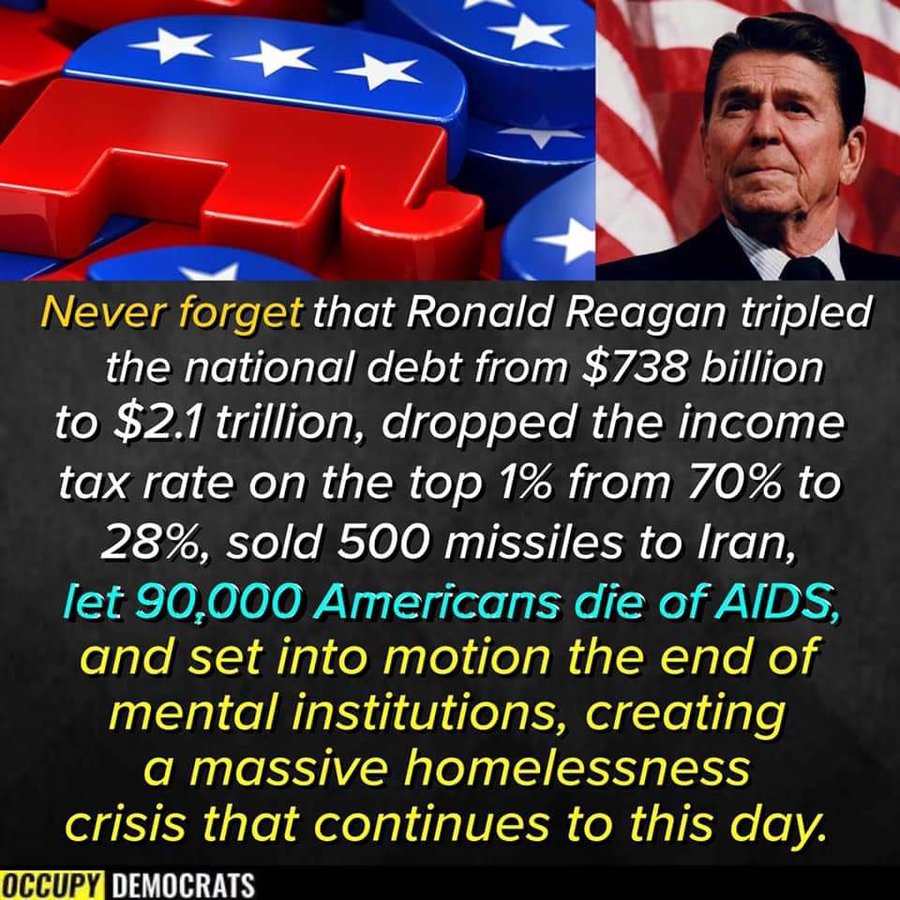 Reminder: Republicans screwed the middle class, Labor Unions, working Mothers, destroyed the mental health system that had been in place causing massive homelessness that they then blame on Democrats! THERE ARE NO "MODERATE" REPUBLICANS!