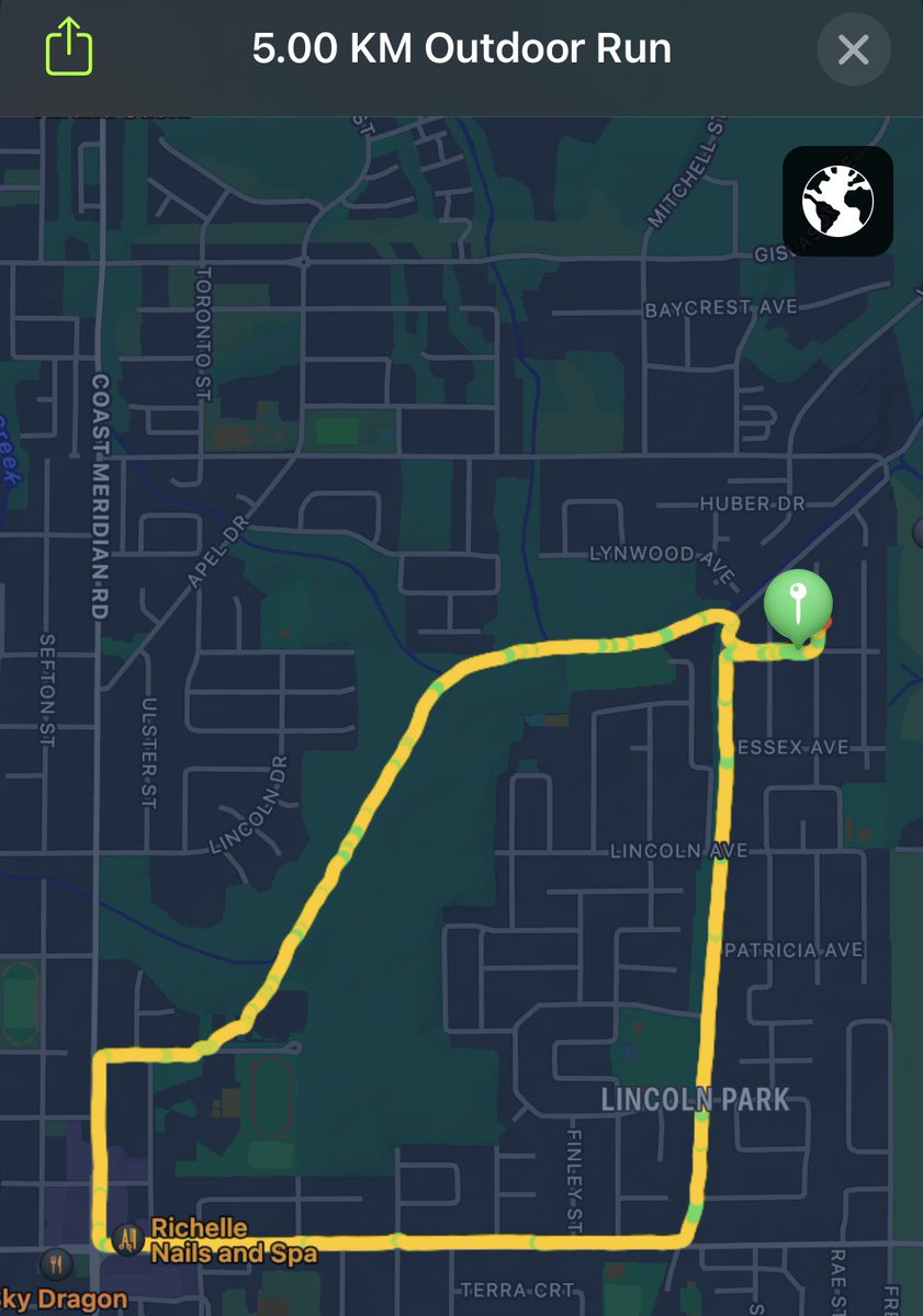 PB this morning. 5k in 25 min flat. Working my way up to 10k in 50 min.