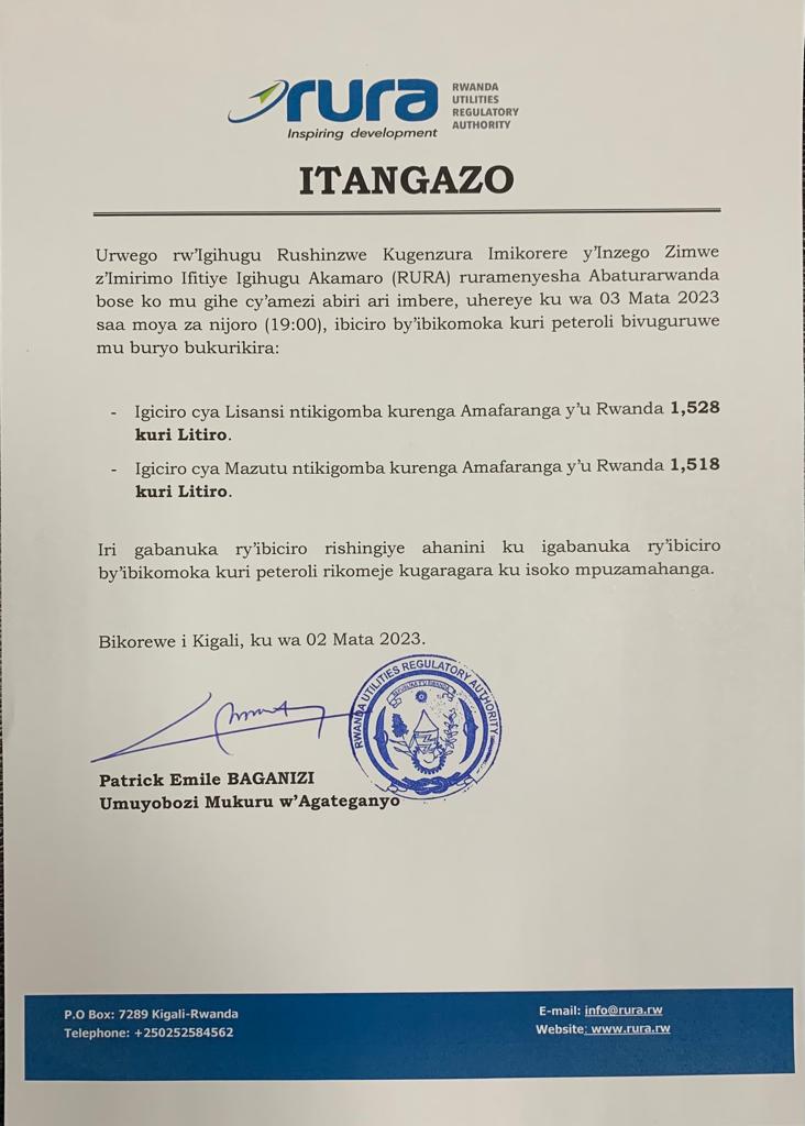 Rwanda Utilities Regulatory Authority - RURA tweet media