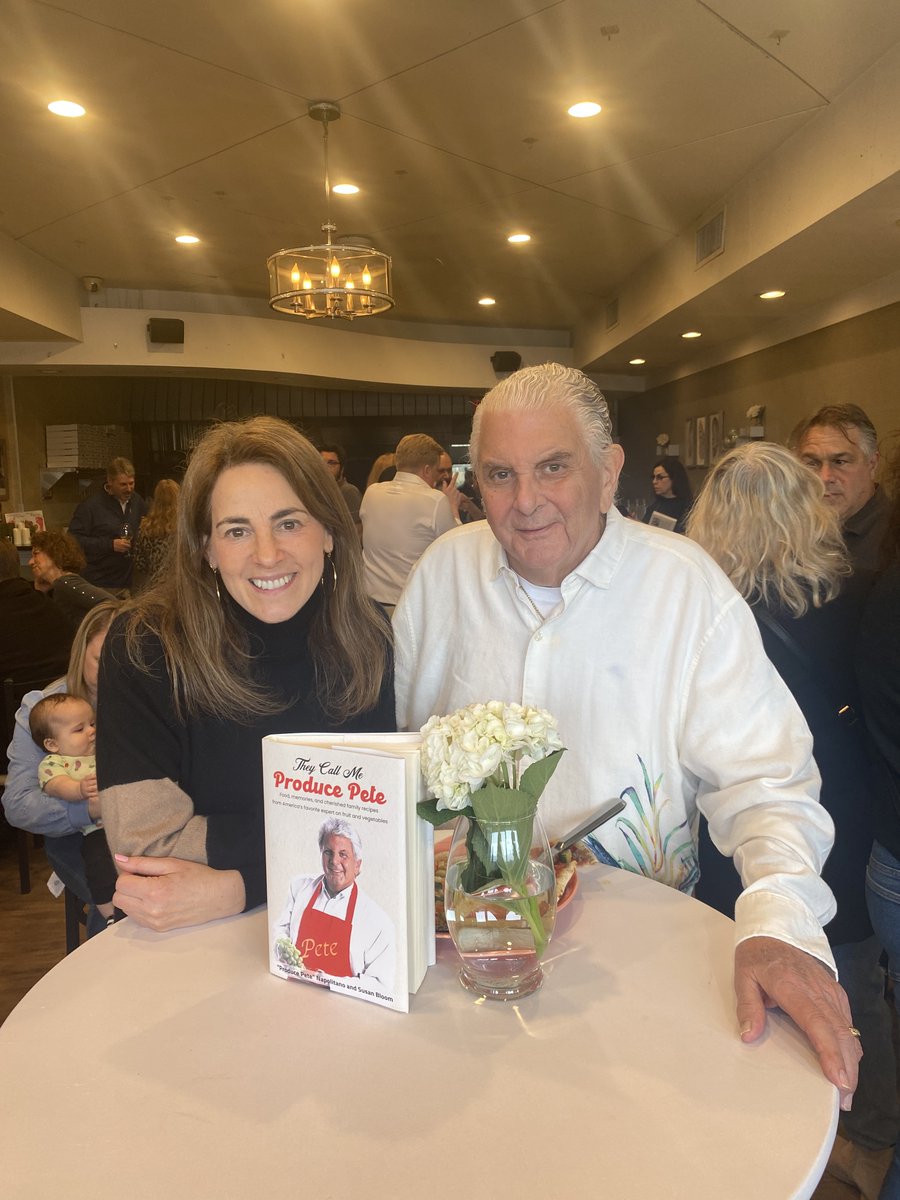 Excited to celebrate "They Call Me Produce Pete," my new book with NBC's "Produce Pete" Napolitano <a href="/ProducePete4NY/">Peter Napolitano</a>, at a book launch party at Iachetti's Kitchen <a href="/JohnIachetti/">John Iachetti</a> with friends, family, and the awesome NBC team on April 1st!