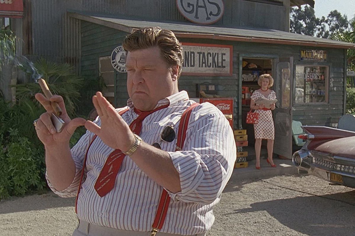 joe_dante's tweet photo. Today at 3 p.m. CT, John Goodman and I will fete a spiffy big screen 30th anniversary screening of our movie Matinee at @TheOverlookFest! 

It's sold out now, naturally, but I just wanted to remind you.

https://t.co/CBS7NZO7Pg https://t.co/RVgtZFd47V