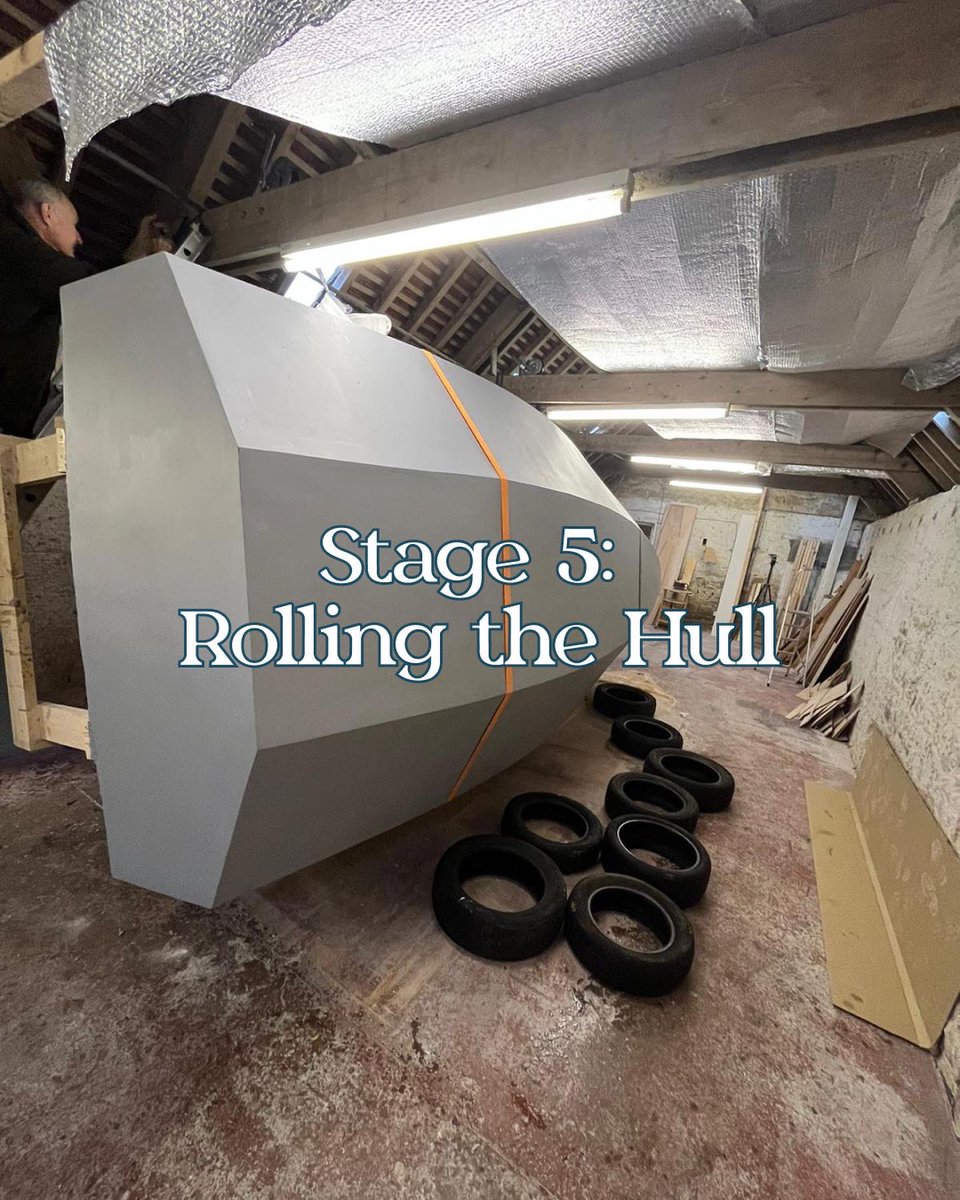 waughhillhead's tweet photo. STAGE 5 OF BUILDING A BOAT 🛠️⛵️ ROLLING THE HULL
I had a few concerns…
1. Are the beams going to break when they took the full weight of the hull?
2. Are my winches up to the task?
3. Is there enough room to flip the boat over?
#ClassGlobe580 #boatbuilding https://t.co/ZHJQNS05NL