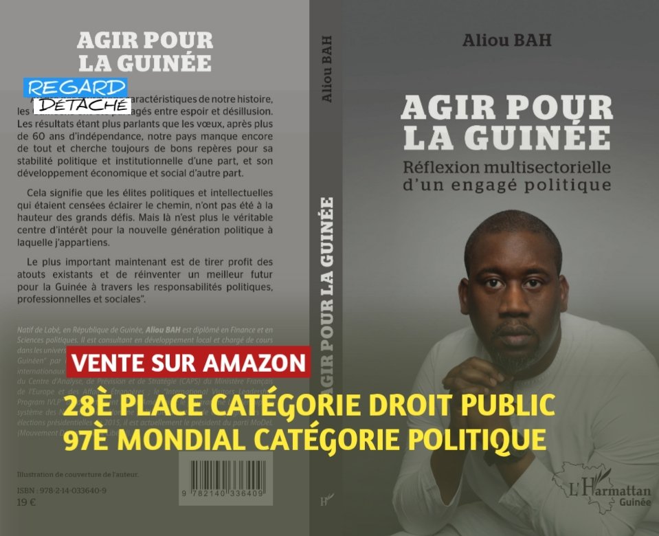 RegardDetache's tweet photo. #culture #litterature 
Le livre Agir pour la Guinée dont l'auteur est Aliou occupe une bonne place sur https://t.co/GIkYOMooSv 
#AgirPourLaGuinee
@AlioubahMoDeL https://t.co/4Lry2Hz2Fw