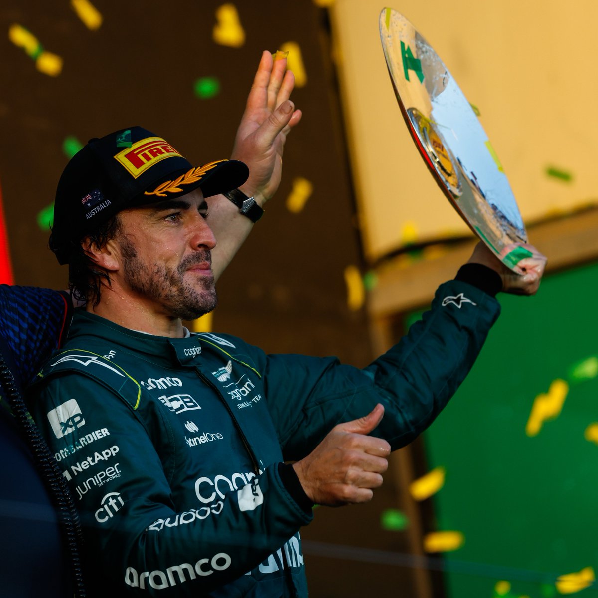 Eposaudio's tweet photo. We don't have much to say but once again, congratulations @AstonMartinF1 Team with the third podium finish as well as fourth.  

Proud #GlobalAudioPartner of the Aston Martin F1 Team.  

#EPOS #ThePowerOfAudio #AMR23 @lance_stroll @alo_oficial https://t.co/eCWLs7XBYP