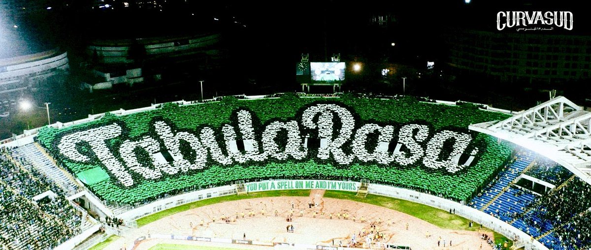 Rgreenthoughts's tweet photo. Stunning choreography by Raja Casablanca supporters 🧙🏻‍♂️🪄 https://t.co/tedUoHrhip