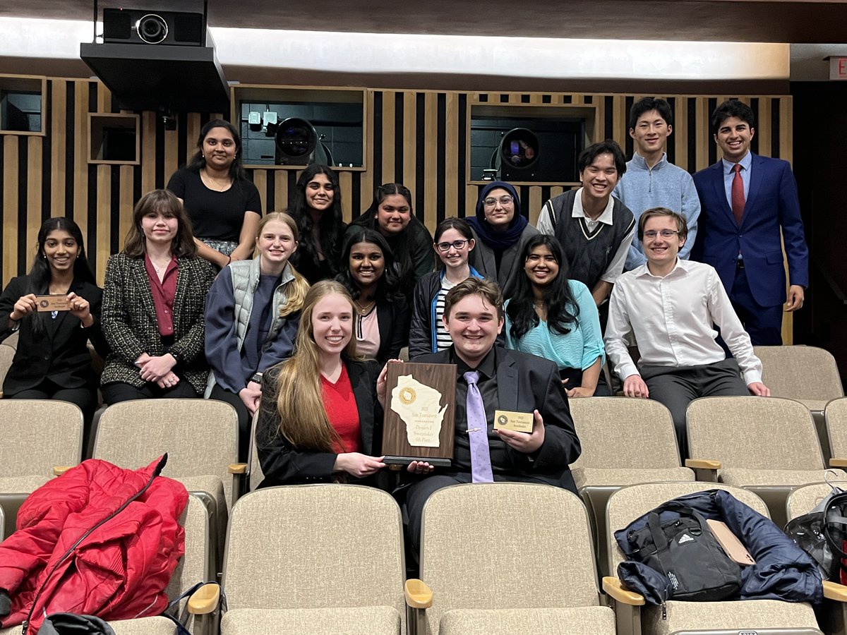 FHS4n6's tweet photo. Congrats to our team at another successful year at state! We came with a smaller team, but we spoke with power! As a team we earned 6th place in Division 1 and had a fantastic range of semifinalists! Congrats to a well earned season sabers! https://t.co/p1YYajryXa