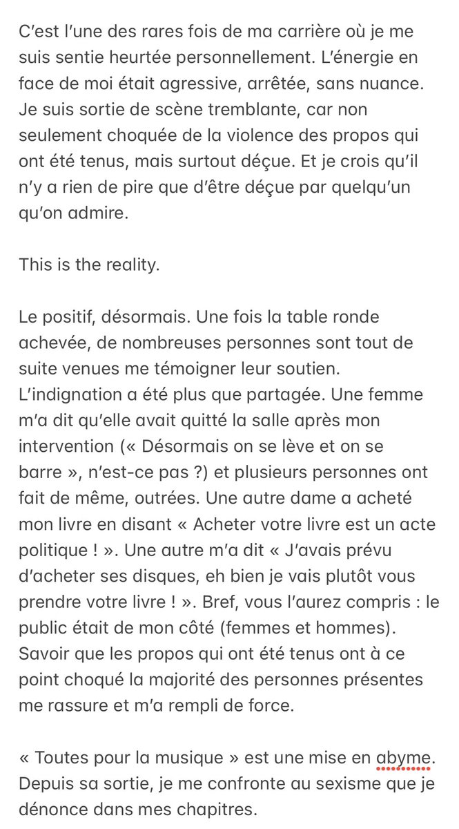 chloethibaud's tweet photo. « Il n’y a pas de femmes compositrices ! »

Aujourd’hui, j’intervenais dans une table ronde aux côtés de Monsieur Vladimir Cosma. 

Je vous laisse lire : 

(Et cc notamment à @SophieRosemont @alaleu @EmilieRadioFr) https://t.co/UB0jIge3LX