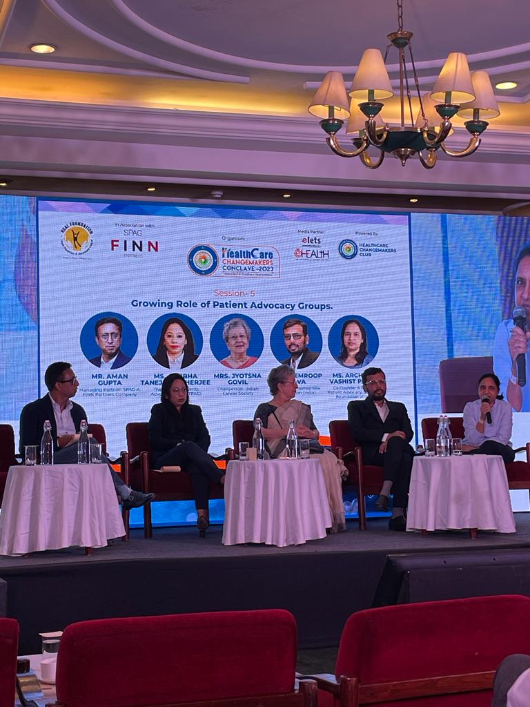 curesmaindia's tweet photo. Tk u @healfoundation1 n @SPAGAsia @saysaman 4 d opprnty n 4 including #patientvoice a part of 2day's prgm #HealthcareChangemakersConclave. @curesmaindia Co-founder, Ms Archana Panda represented d #collectivevoice of Indian #SpinalMuscularAtrophy Community @MoHFW_INDIA @NITIAayog https://t.co/ZhTbuznLBb