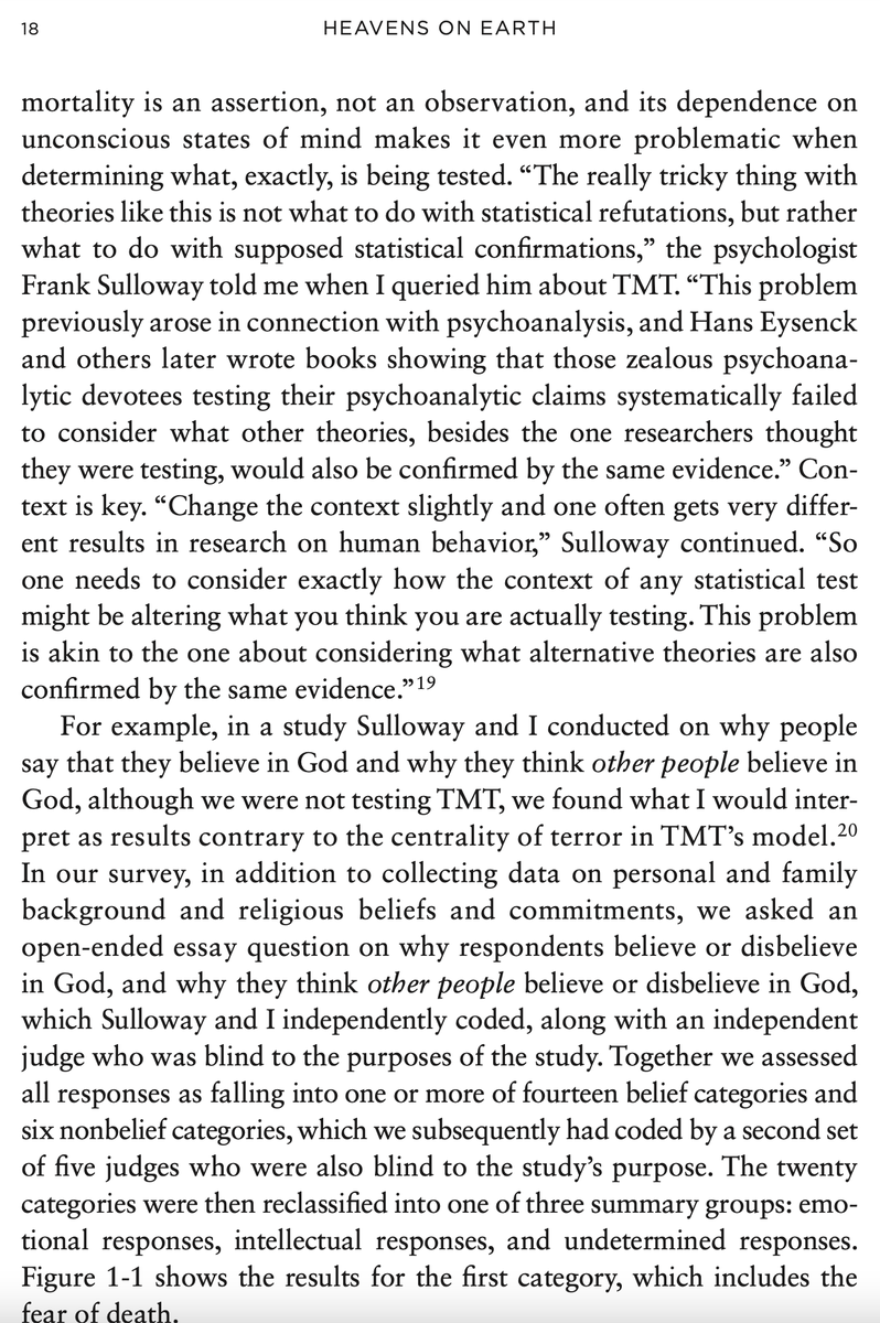 Michael shermer on twitter terror management theory which i debunked