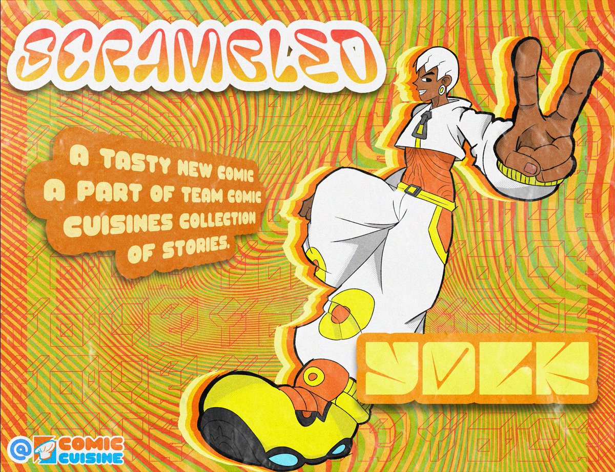 CuisineComic's tweet photo. YO!?!? WHAT'S THIS! Comic Cuisine  proudly presents SCRAMBLED a comic story created by @AzzaDArt that's a part of the anthology. We're not gonna give too much away so stay tuned for updates and info 👀
#ComicCon #MCM #comic https://t.co/qSRBz1UG7Z