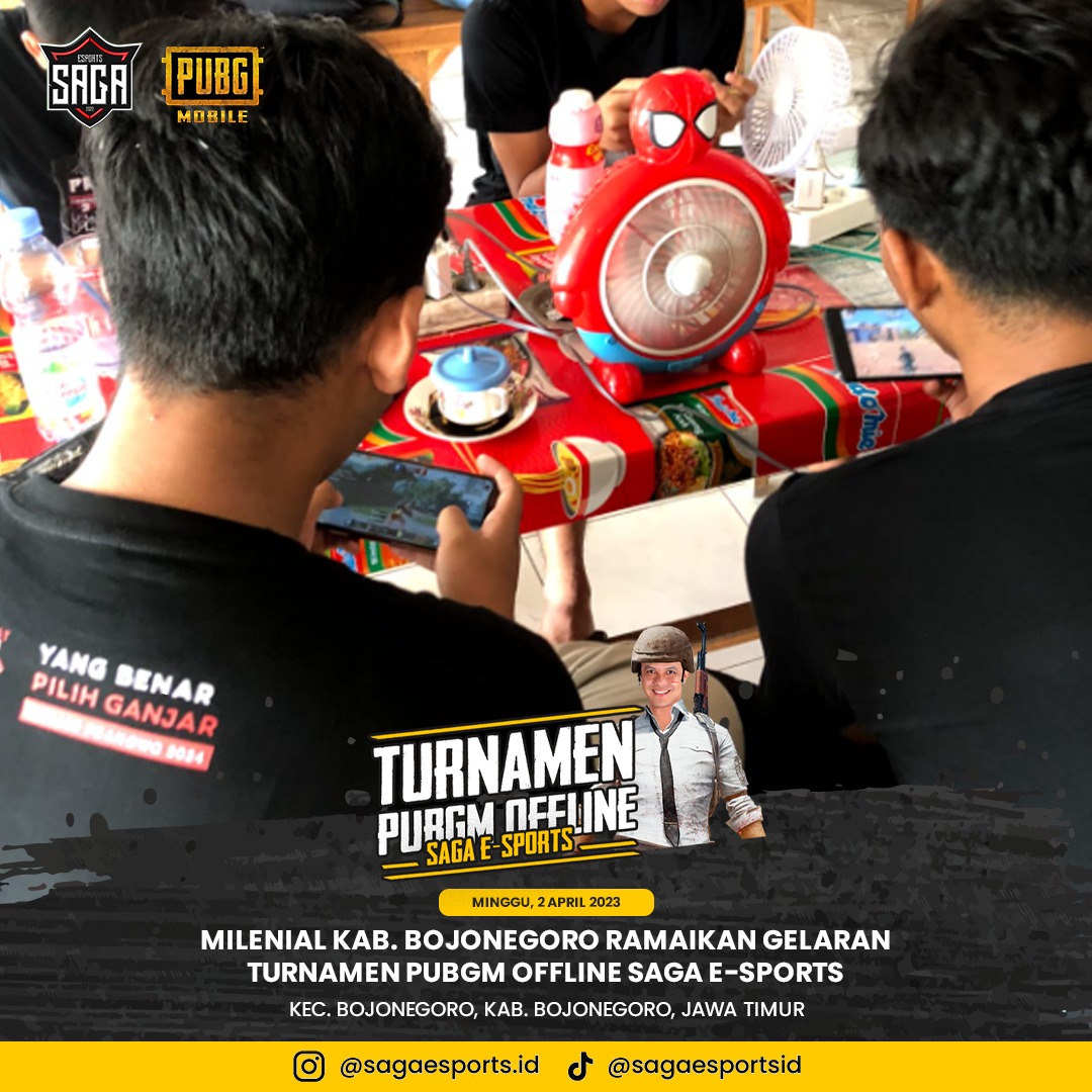 sahabatganjar's tweet photo. Kabupaten Bojonegoro menjadi tempat pelaksanaan Turnamen PUBG Mobile SAGA Esports.

Kalian bisa menonton Turnamen ini melalui Facebook dan Youtube Sahabat Ganjar.

#SahabatGanjar #Ganjar #ganjarpranowo https://t.co/lozvLwX8o0