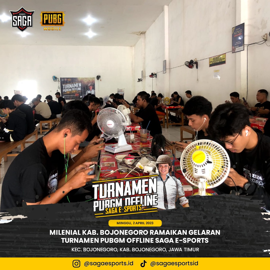 sahabatganjar's tweet photo. Kabupaten Bojonegoro menjadi tempat pelaksanaan Turnamen PUBG Mobile SAGA Esports.

Kalian bisa menonton Turnamen ini melalui Facebook dan Youtube Sahabat Ganjar.

#SahabatGanjar #Ganjar #ganjarpranowo https://t.co/lozvLwX8o0