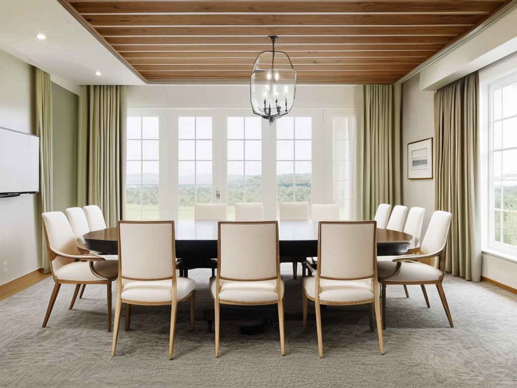 DecorousApp's tweet photo. Embrace the classic comfort of French Country decor when designing a meeting room! Feel confident and stylish by incorporating subtle details like light wood & relaxed upholstery #ProDesignTip #FrenchCountryDecor #MeetingRoomDesign https://t.co/07HlgUtCmU