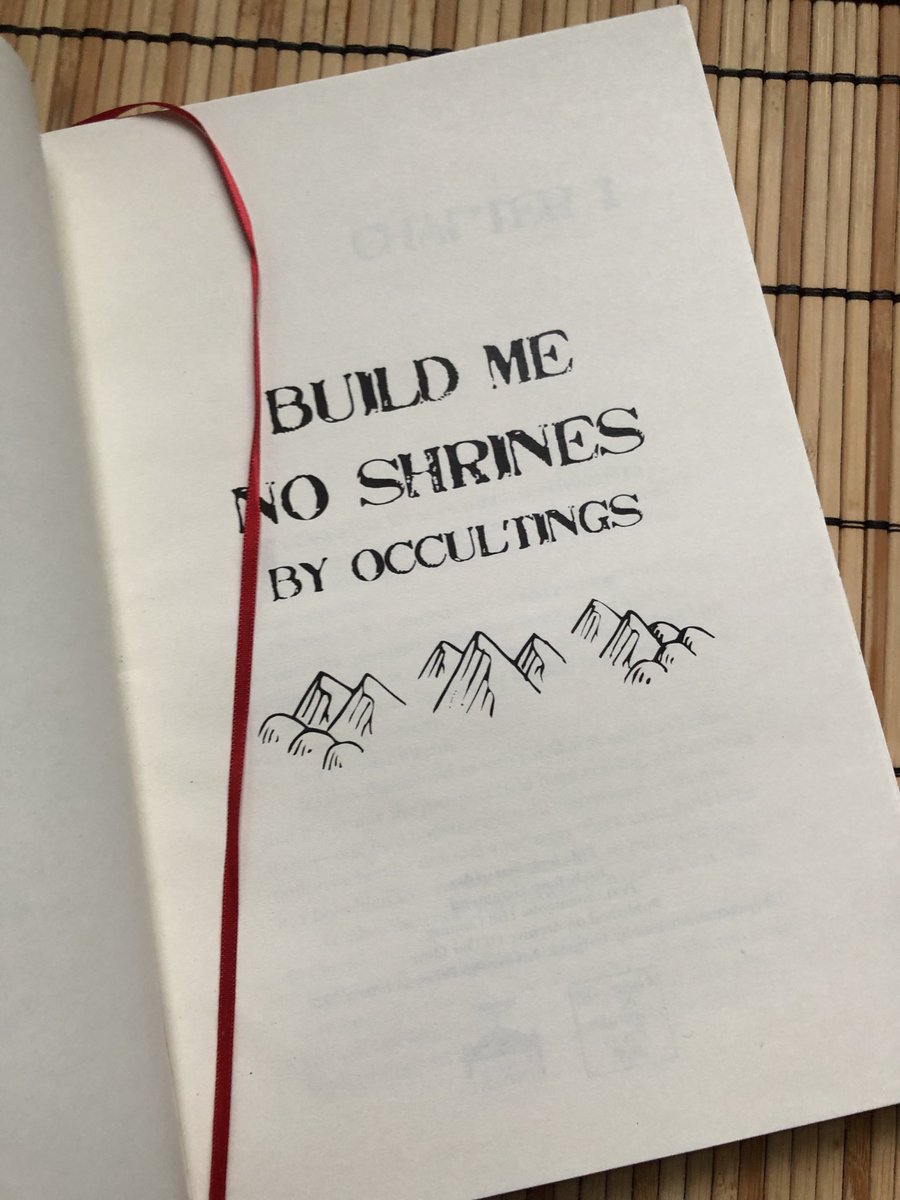 ahhhhhh i’m freaking out over this handbound copy of build me no shrines!!!!! it’s so pretty i’m in awe of the craftsmanship 😭

here’s the link to the creator and their process if you’d like to see their other work! tumblr.com/gargoyleandgre…