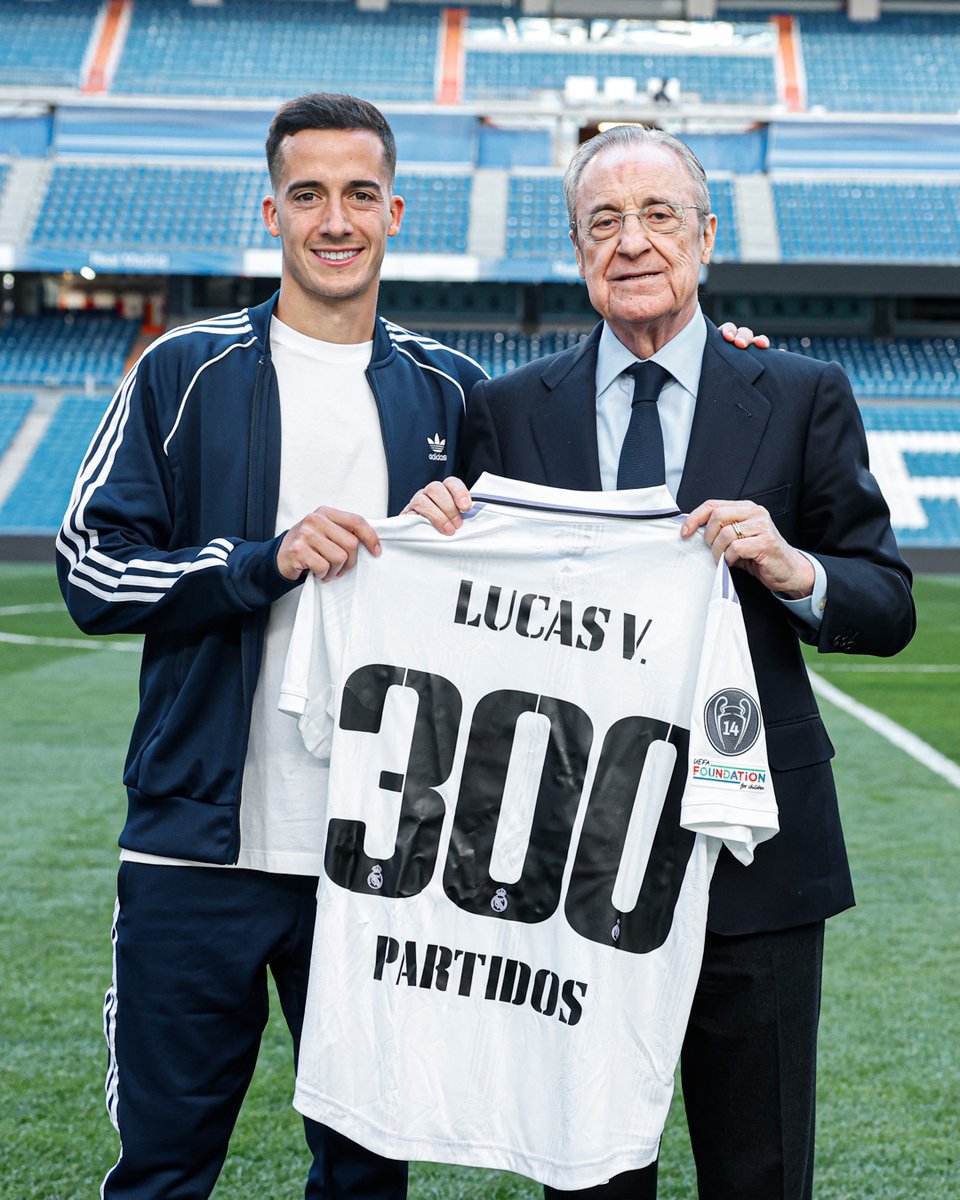 ¡<a href="/Lucasvazquez91/">Lucas Vázquez</a>, 3️⃣0️⃣0️⃣ partidos con el <a href="/realmadrid/">Real Madrid C.F.</a>! 
“Es un orgullo muy grande defender esta camiseta".
#RealFootball