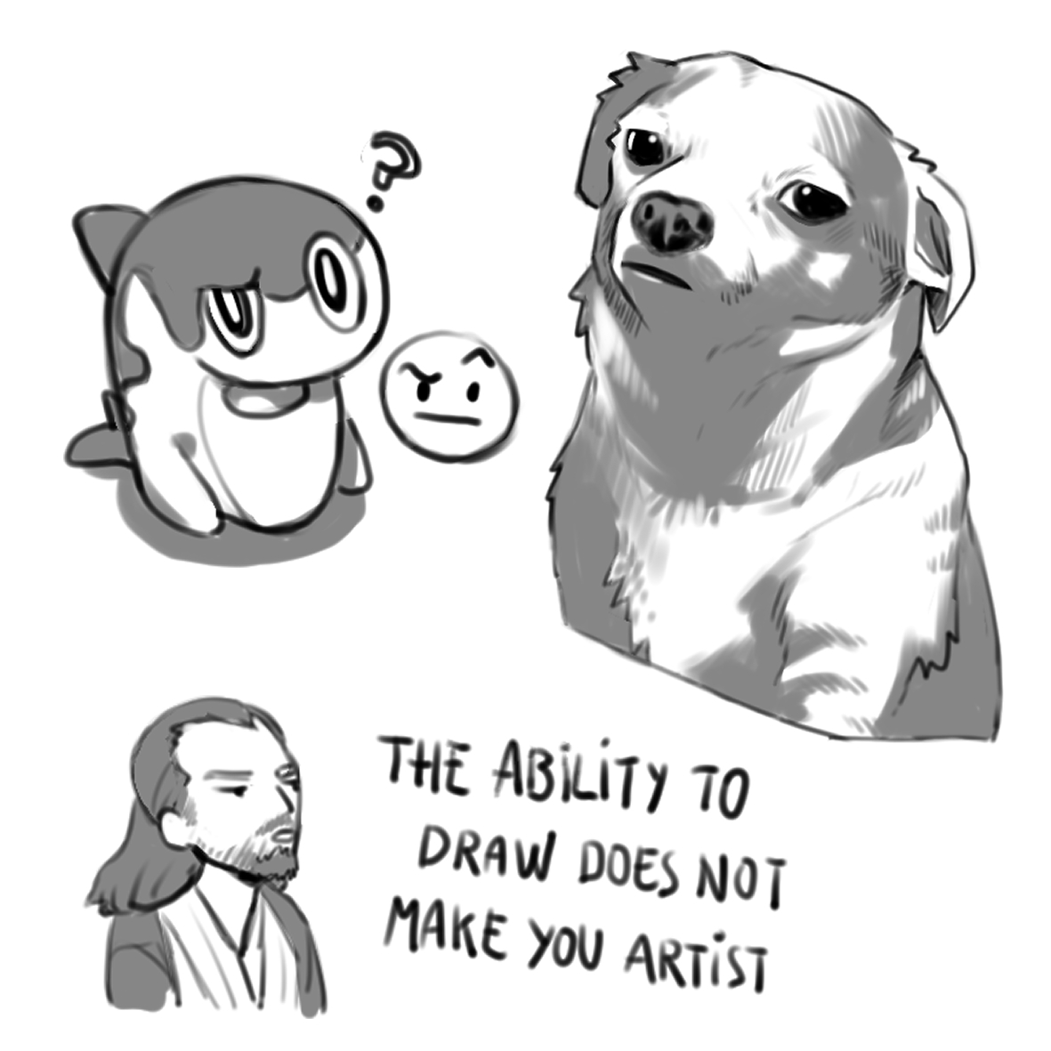 I made more silly sketches :D I'm probably losing the control of my life, hehe 😅
Dragona Joestar, Nazuna Nanakusa, Ada Wong, Tatsugiri and some memes ✨ 