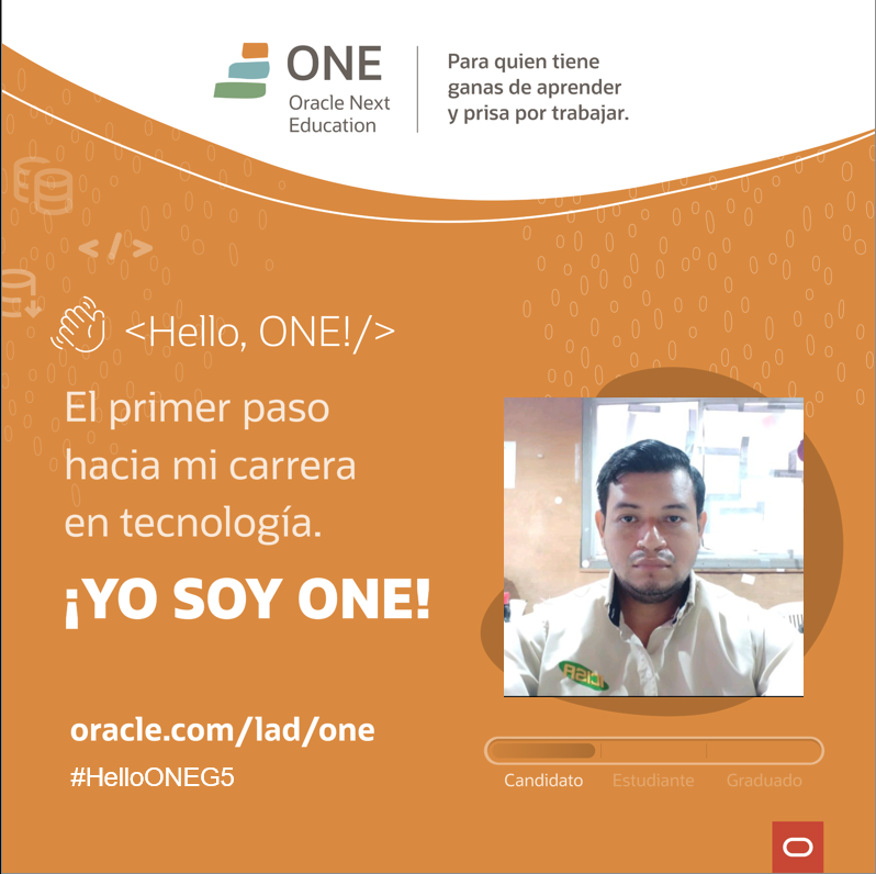 #OracleNextEducation #helloONEG5 <a href="/Oracle/">Oracle</a> <a href="/aluralatam/">aluralatam</a> Comenzando una nueva aventura en TI ❤️🚀💻