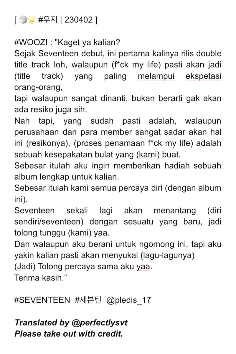 Seventeen Weverse Indonesia tweet media