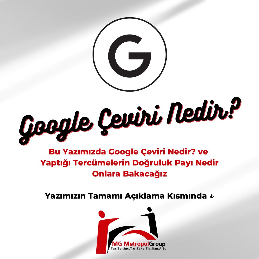 MetropolTercume's tweet photo. Google Çeviri Nedir? Yazımız @metropoltercume Instagram hesabında! https://t.co/cvC5moEv9L
