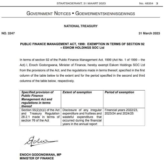 Is this really the way to deal with an electricity disaster in South Africa? Good grief!