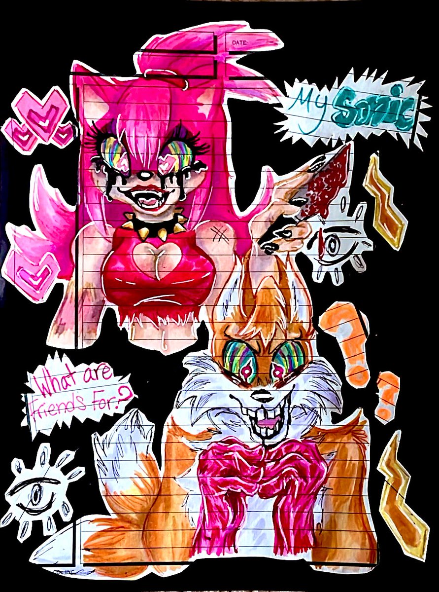 jules_art7's tweet photo. I was inspired by the series Something About Amy YT videos #Amy #Tails #SomethingaboutAmy #Miles #TailsTheFox #AmyRose #amyrosefanart #Sonic https://t.co/uofWLOFuM7