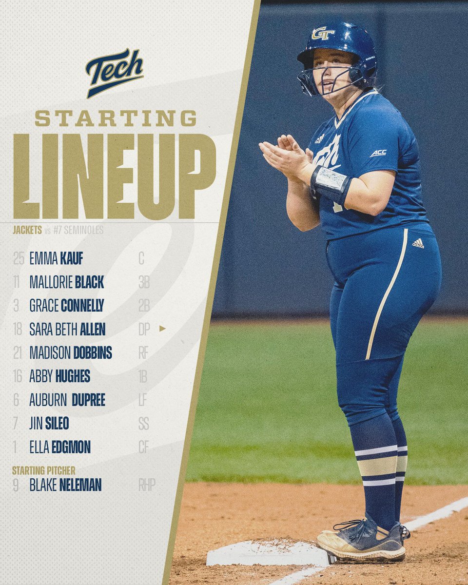 GaTechSoftball's tweet photo. 𝐂𝐚𝐩𝐢𝐭𝐚𝐥 𝐂𝐢𝐭𝐲 𝐂𝐥𝐚𝐬𝐡 🏛️

📺 ACC Network
💻 https://t.co/4EfTzyVdVF
📊 https://t.co/s9M53hOqAM

#BeGold x #404Institute https://t.co/SgUoeFFgxP
