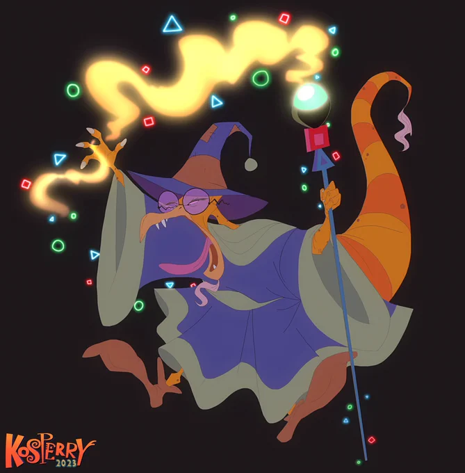 Felt like drawing Kamek from mario cuz I think the last time I actually drew him was uhhh back in 2010 or somethin HEH x'D 