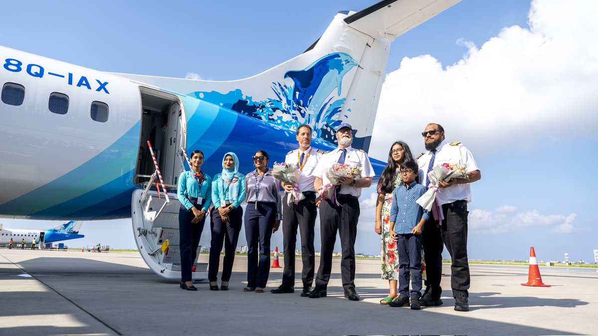 Highlights - Arrival of our brand new ATR42-600 aircraft. #Maldivian #ATR