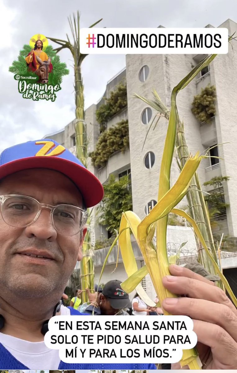 DOMINGO DE RAMOS 💐 

“En esta Semana Santa solo te pido salud para mí y para los míos.” 

#DomingoDeRamos