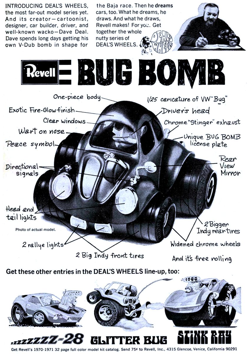 comicbookads's tweet photo. Revell Bug Bomb Ad 1970
Clear windows

#revell #vw #beetle #davedeal #modelkit https://t.co/sVqa5NVwI8