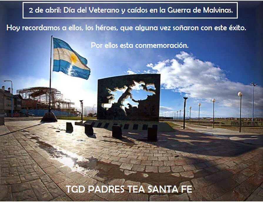 TGDPadresSFe's tweet photo. Nuestro humilde homenaje a ellos, los héroes, que de una forma u otra participaron de esta guerra.
2 DE ABRIL: DÍA DEL VETERANO Y CAIDOS EN LA GUERRA DE MALVINAS. 
#DiaDelVeteranoyCaidosEnLaGuerraDeMalvinas https://t.co/LyYaLvuTgS