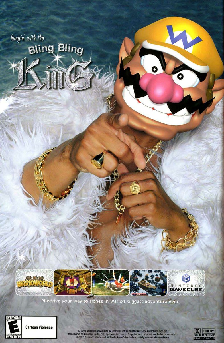 comicbookads's tweet photo. Warioworld ad 2004
Hangin' with the Bling Bling KinG

#Wario #gamecube #Nintendo https://t.co/LYTL0UONPb
