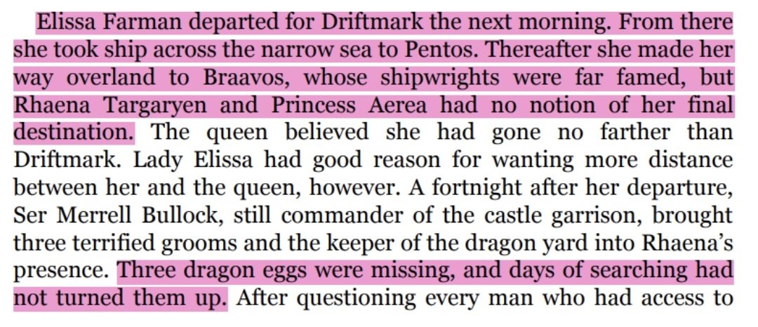 jesmaralc's tweet photo. #FireandBlood

It was said the dragon eggs gifted by Illyrio to Daenerys were from the Shadow Lands beyond Asshai.

One good theory is that these eggs were the ones stolen by Elissa Farman from Dragonstone+ https://t.co/MB5QmNgQmH
