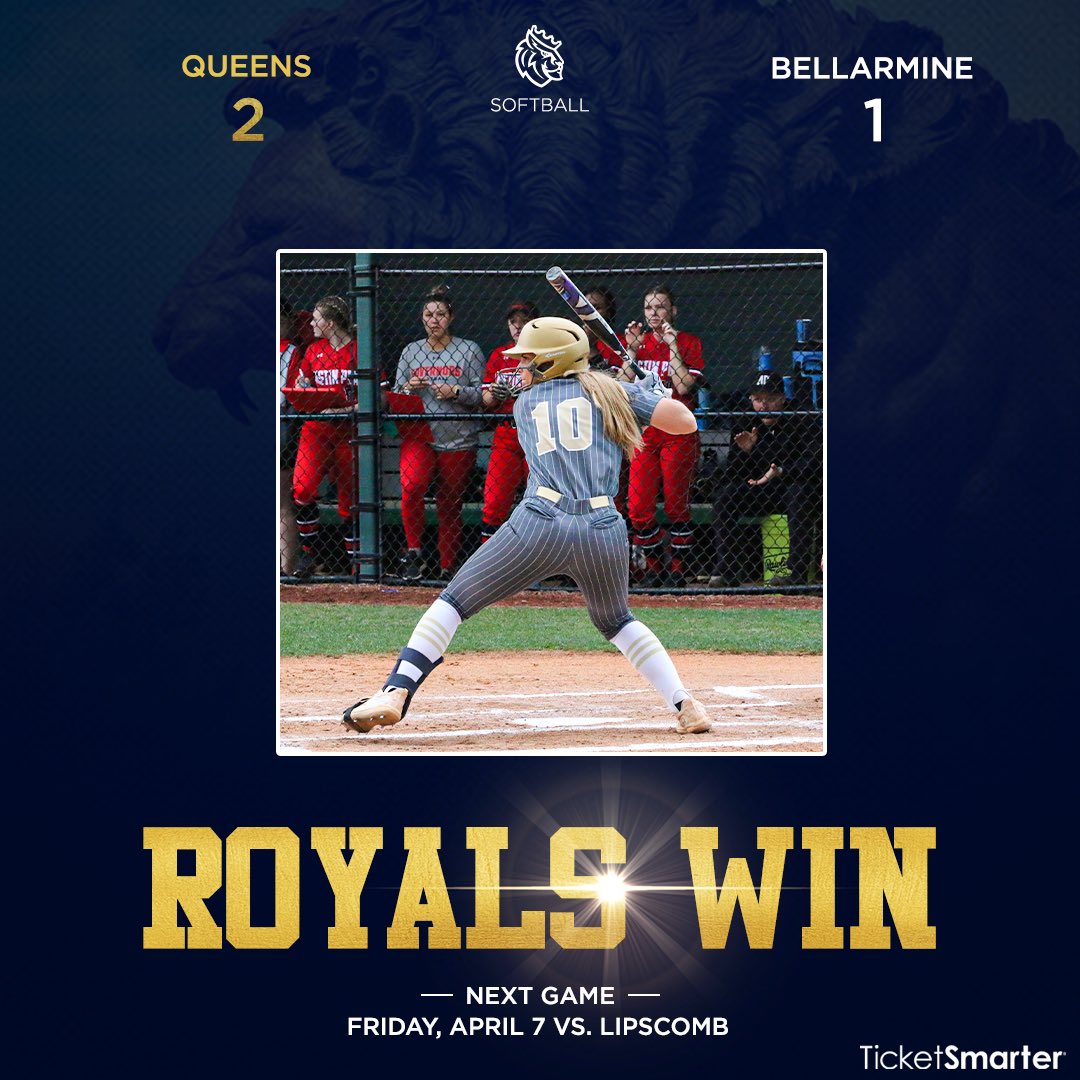 𝑸𝒖𝒆𝒆𝒏𝒔 𝒘𝒊𝒏𝒔 𝒕𝒉𝒆 𝒈𝒂𝒎𝒆 𝑨𝑵𝑫 𝒕𝒉𝒆 𝒔𝒆𝒓𝒊𝒆𝒔!!

Another dominant performance on the mound by Autumn Courtney combined with some strong hitting and baserunning by Kayla Smith propels the Royals to a series win over Bellarmine‼️

#GoRoyals | #BeTheFirst