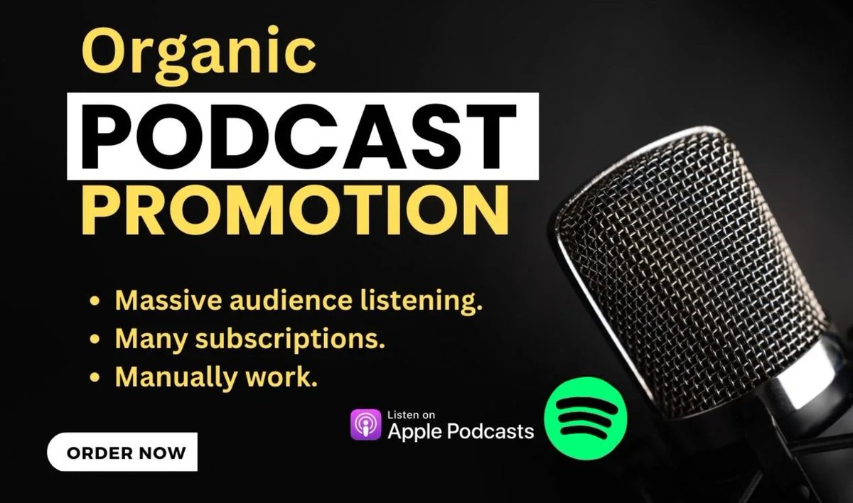 Organic Growth Podcast Promotion Service Check my Fiverr account: fiverr.com/sabita_rani #applepodcast #podcast #spotify #spotifypodcast #podcasting #podcasters #podcaster #podcasts #podcastshow #podcasters #applepodcasts #newpodcast #youtube #iTunes