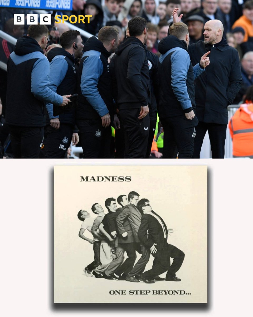 Madness on the touchline, and Newcastle go one step beyond Manchester United in the Premier League table.  🕺

#BBCFootball #NEWMUN