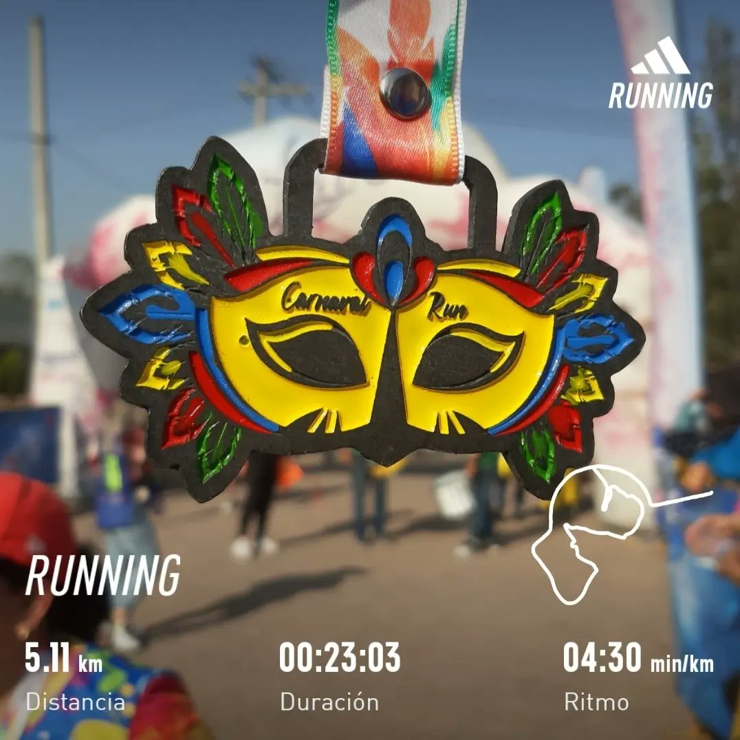 julio12345565's tweet photo. En el #MundoRunning la vida es un #Carnaval 🎉, en el mundo running todos queremos gozar 🎊...🎶 🔵 así la chispa en la carrera #CarnavalRun 🥳🎉🎭🏃💨 #5K . Se ganó podio 1er lugar 🥇🏆👏 #RunningEvolution #YoElegiCorrer @ComuniRunners @SumandoKMx @templorunner @ManicomioRunner https://t.co/l0GLKJhgc7