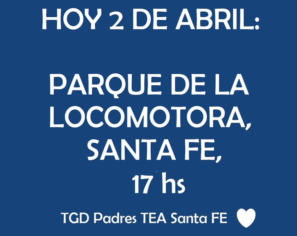 TGDPadresSFe's tweet photo. #2deabrildiamundialdelautismo  #AUTISMO #discapacidad https://t.co/5ql65Jjdsc