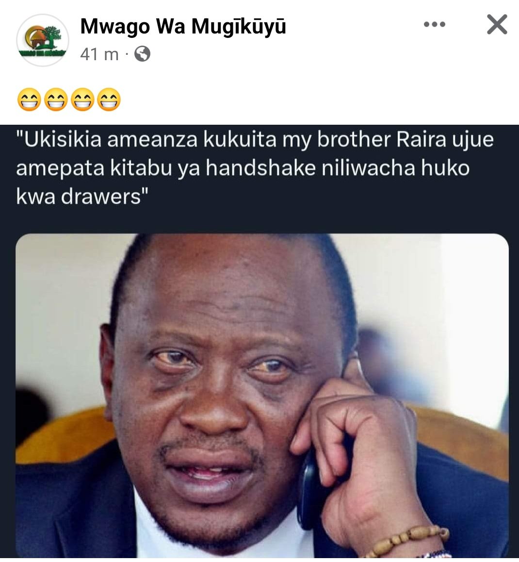 Son_of_Laikipia's tweet photo. Mwíre admin arehe cia maitho 😂 https://t.co/4oOr06Au8q