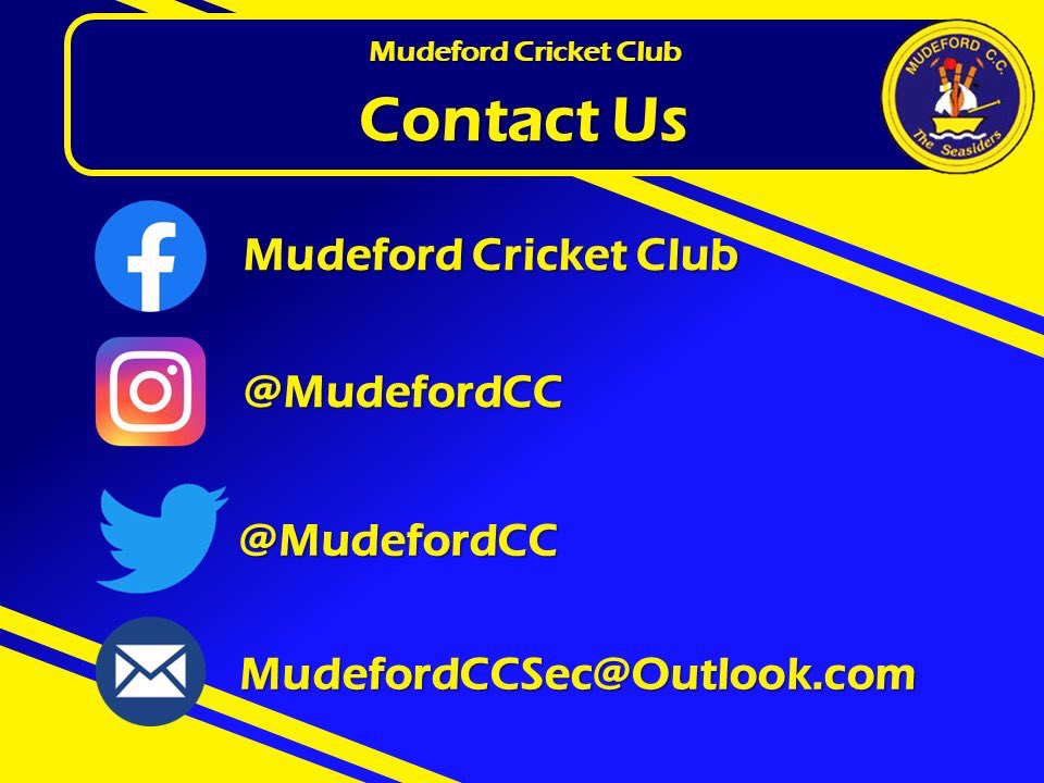 Still looking for a new club?
With the cricket season fast approaching there’s no better time to get involved and join us at Mudeford CC.
If you’re interested drop us a message or email our club secretary at: MudefordCCSec@outlook.com
#cricket #cricketclub 
#local #mudeford