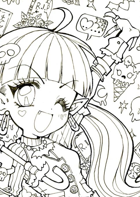 Digital Club also includes high-res scan of the painting, line art, and monthly PDF sketchbook! 💜 