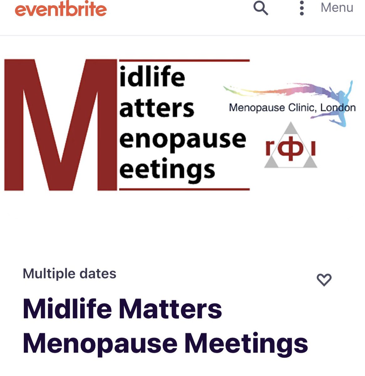 Our free online talk next Thursday is on ‘When HRT isn't the answer’ 18:30 – 19:30.
Some women may not wish to take hormones &amp; others may experience side effects or have contraindications to HRT. We will cover the lifestyle and non-HRT options 

eventbrite.co.uk/e/midlife-matt…