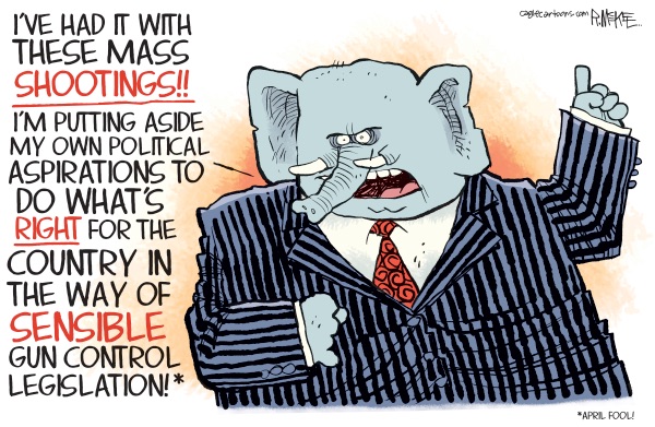 EandPCartoons's tweet image. Rick McKee @Rick_McKee_Ink 
#GOP #SensibleGunControl